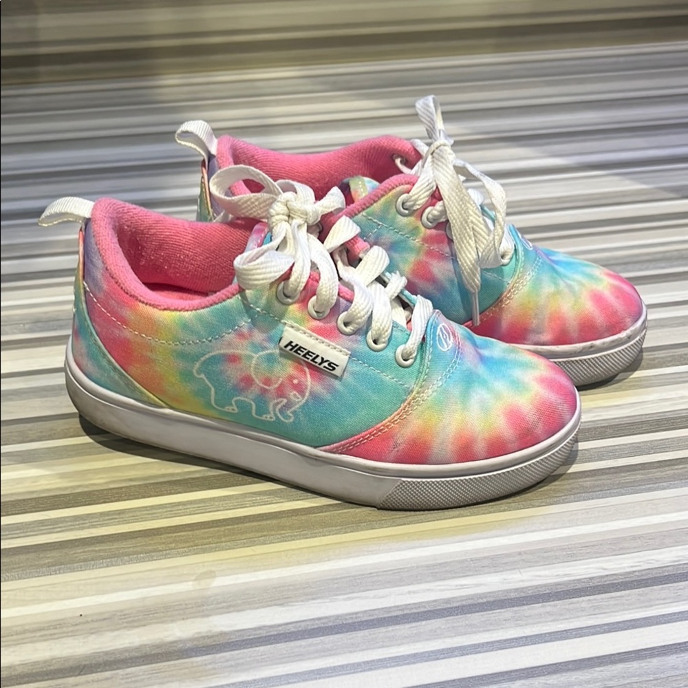 Heelys Pink and Blue Tie-Dye Sneakers